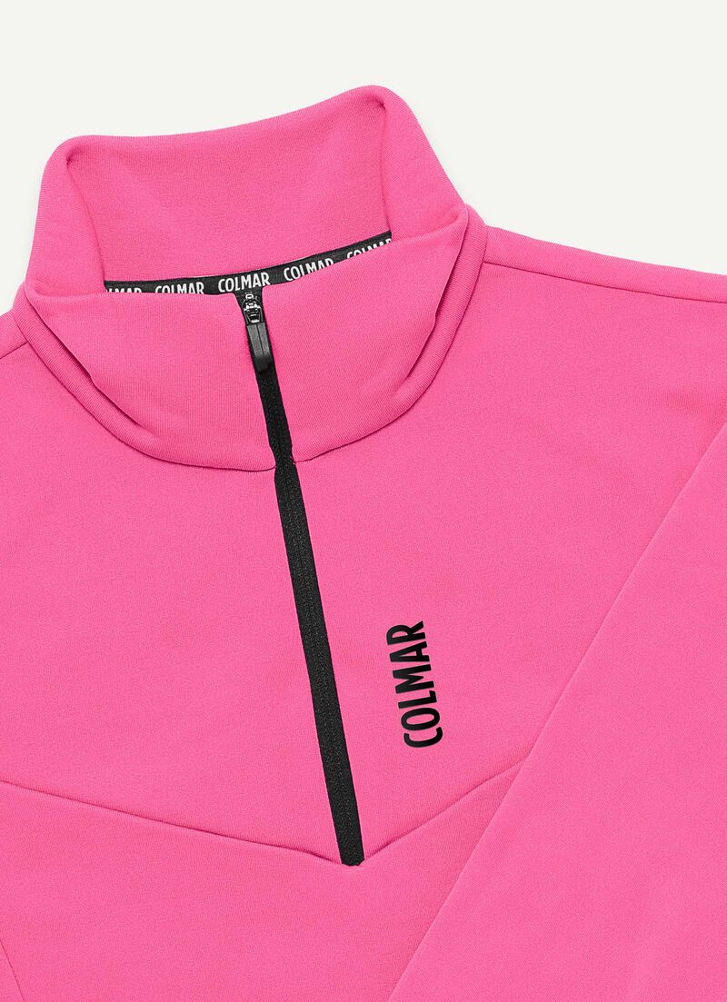 Half-zip stretch ski fleece
