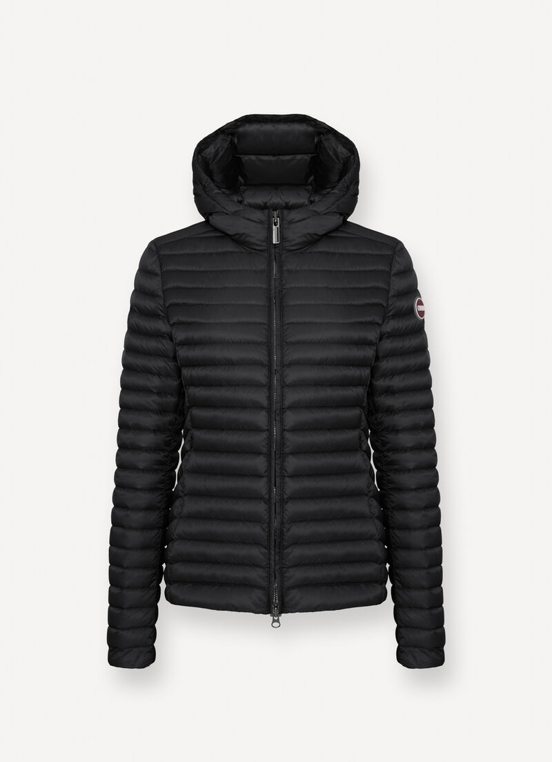 Light down jacket with hood