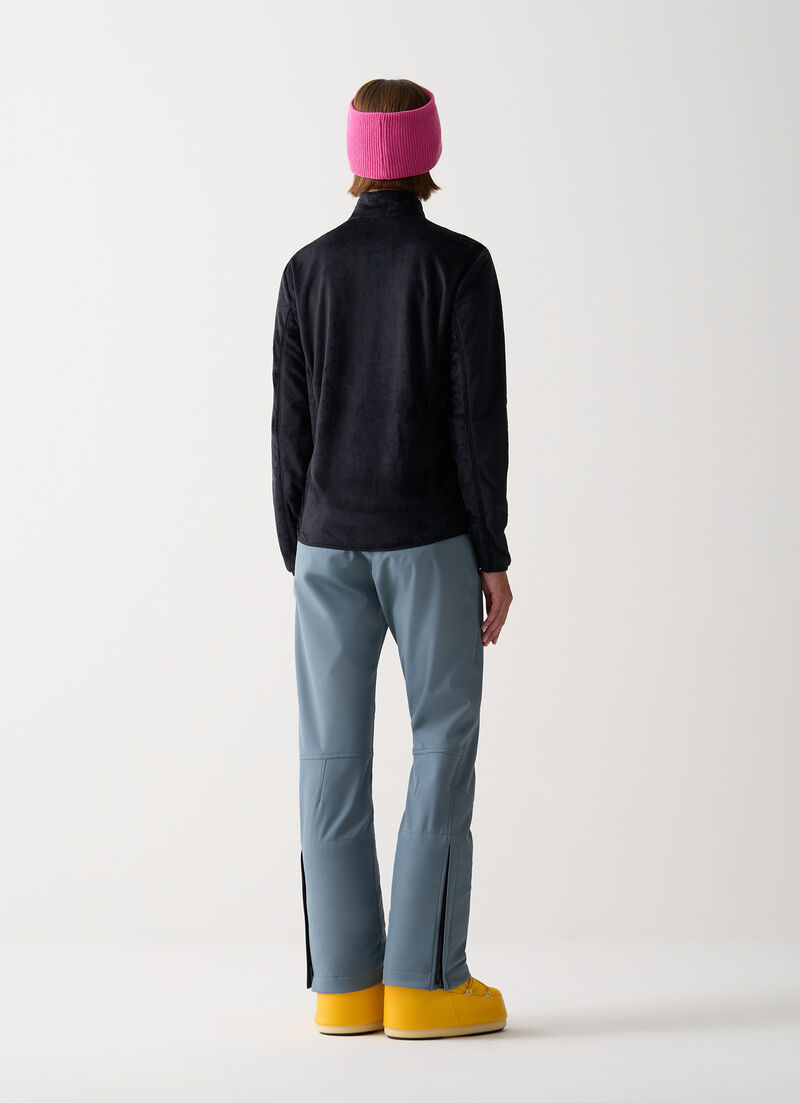 Plush-effect ski fleece
