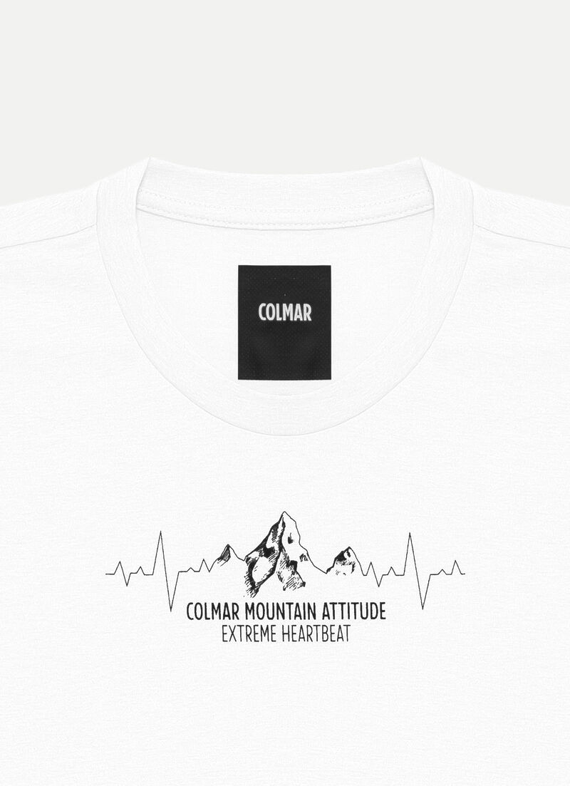 T-shirt with mountain drawing print