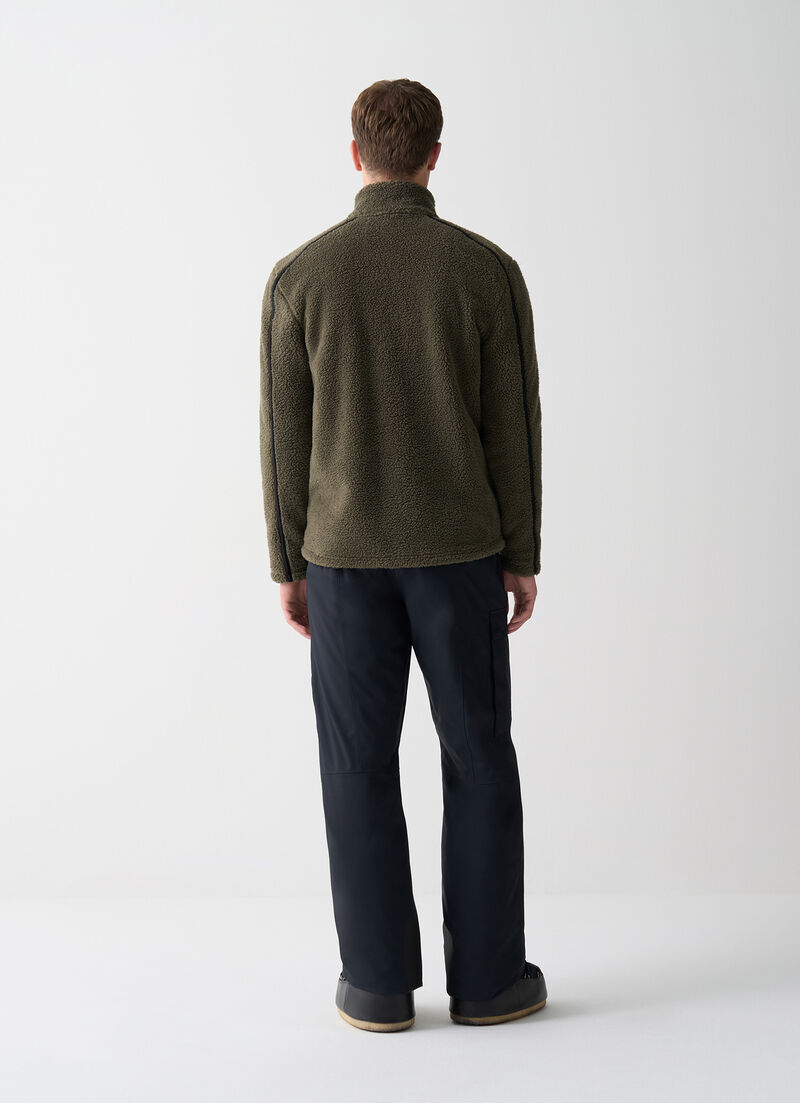 Teddy-effect ski fleece