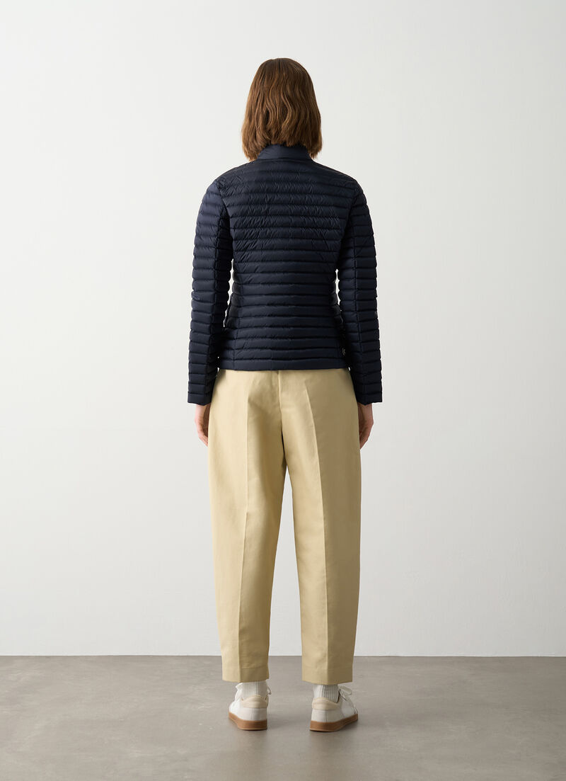 Padded collar down jacket