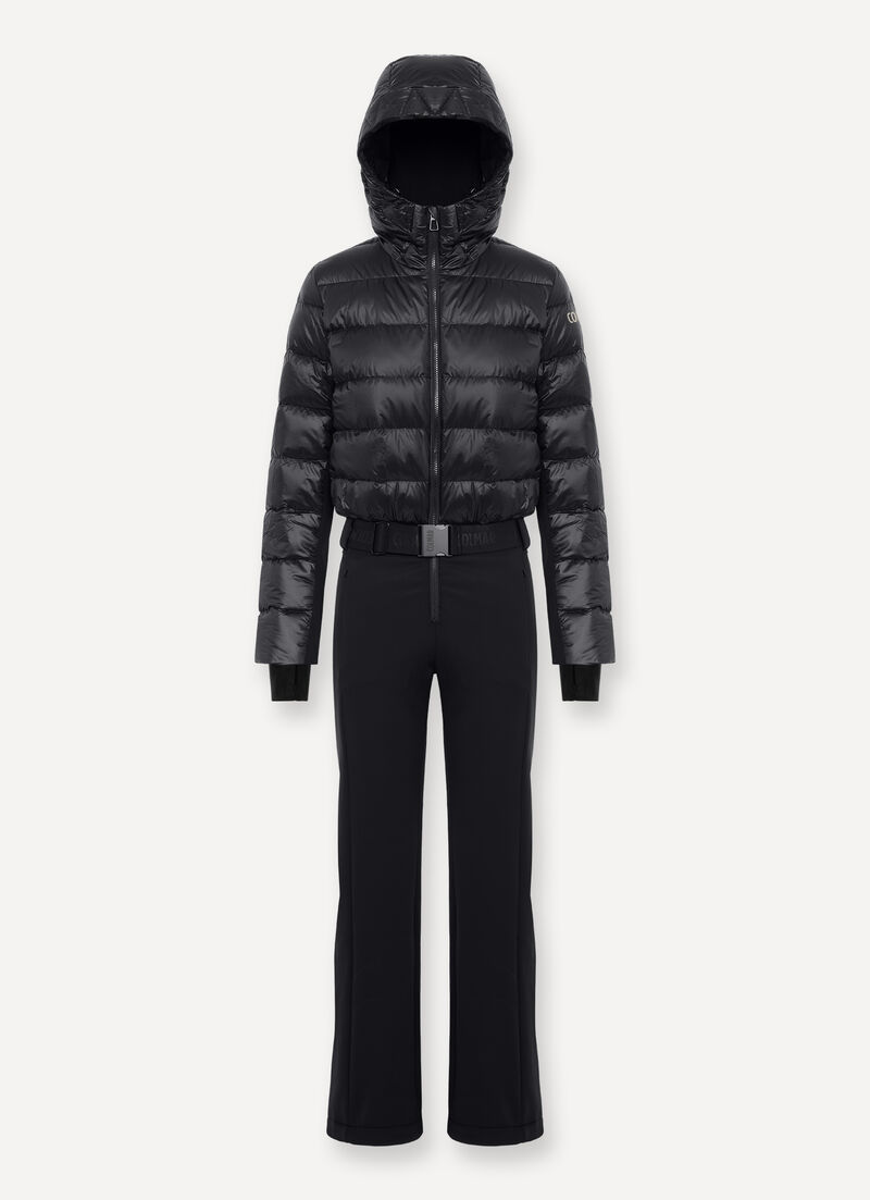 Softshell and down ski suit