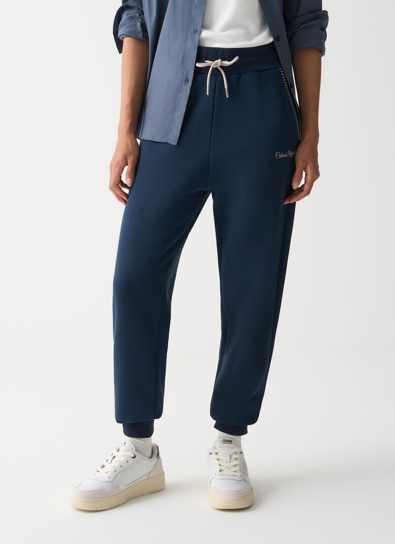 Tracksuit bottoms with embroidery