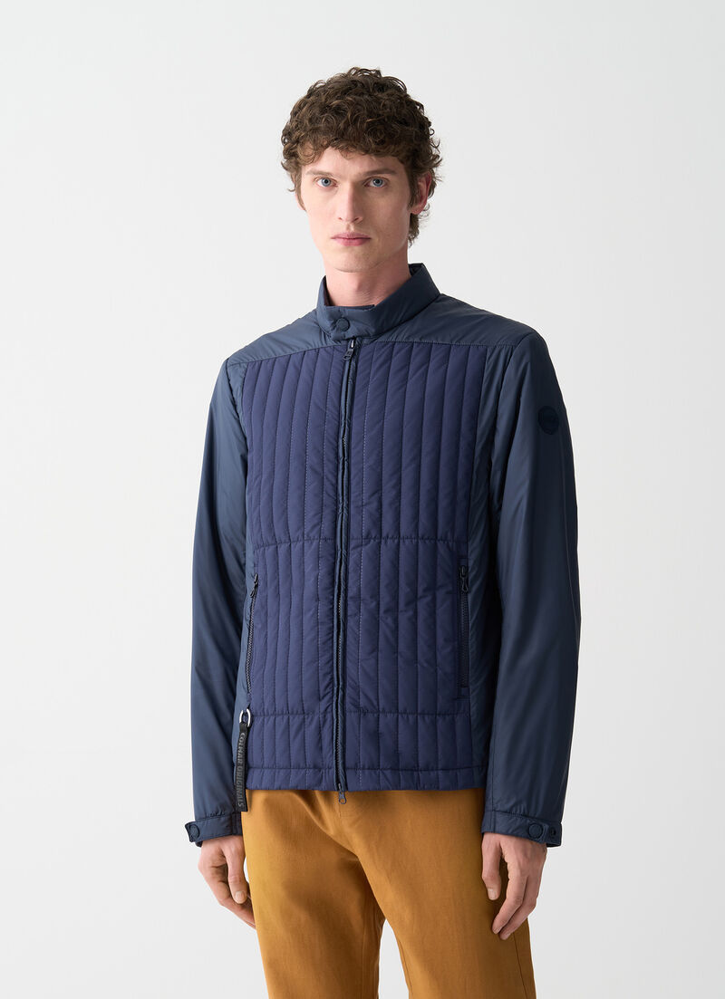 Biker jacket with wad padding