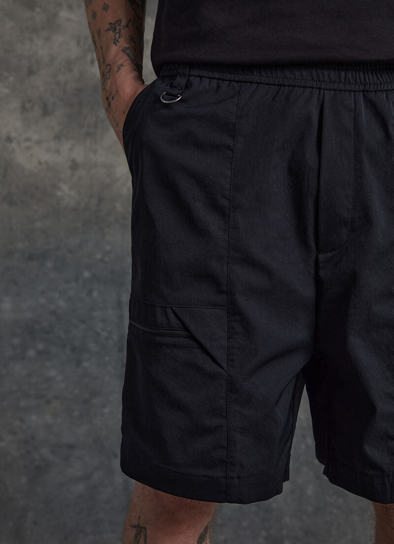 Bermuda shorts with elasticated waist