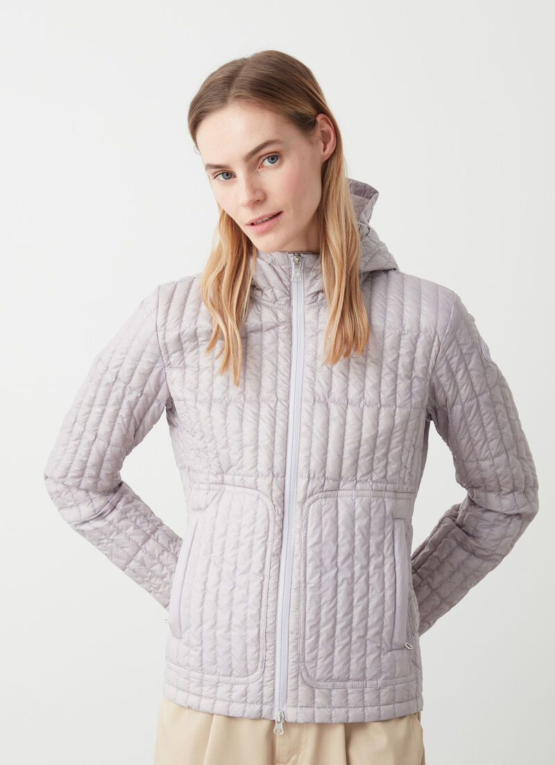 Shiny ultralight down jacket