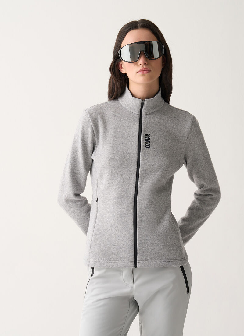 Wool ski fleece