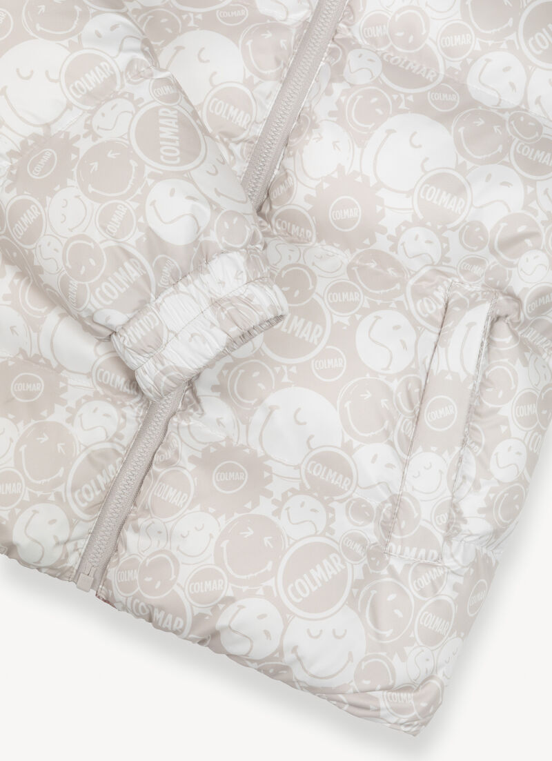 SmileyWorld® down jacket with hood