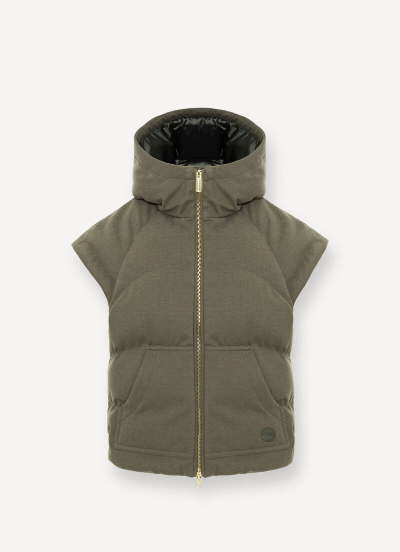 Gilet with chevron design