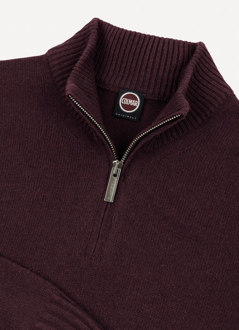 Branded half-zip pullover