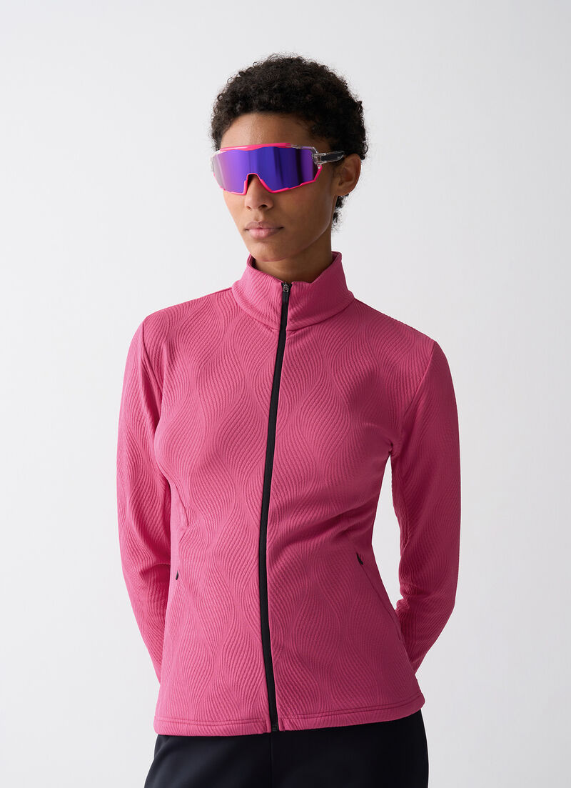 Jacquard fleece ski fleece