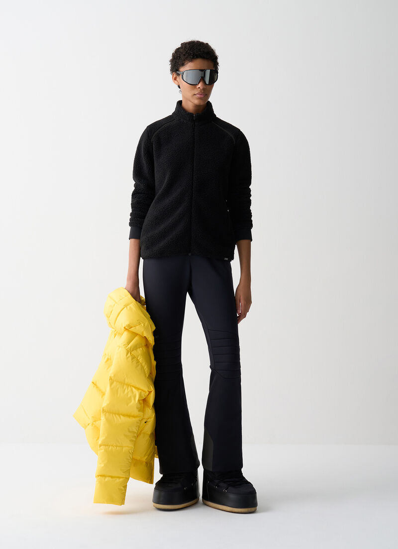 Teddy-effect ski fleece