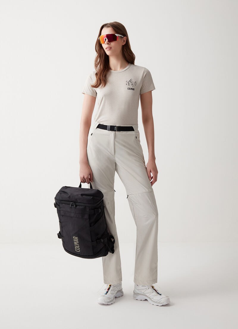 T-shirt with mountain drawing print