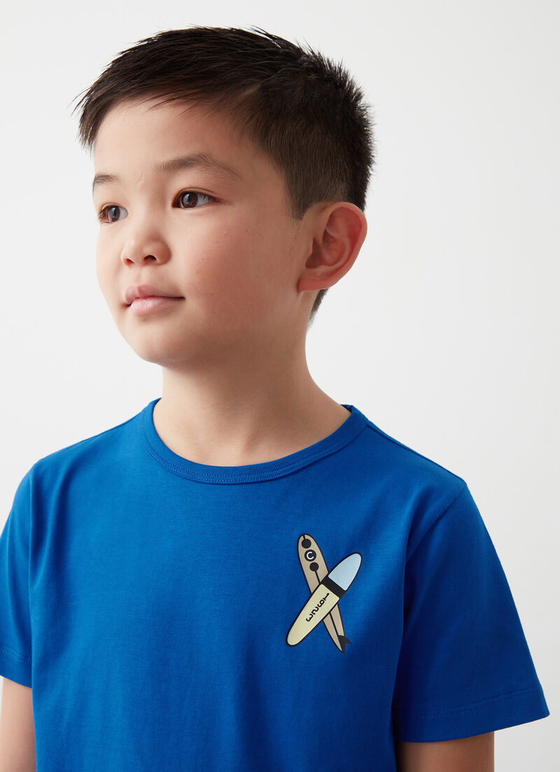Short-sleeved surf T-shirt