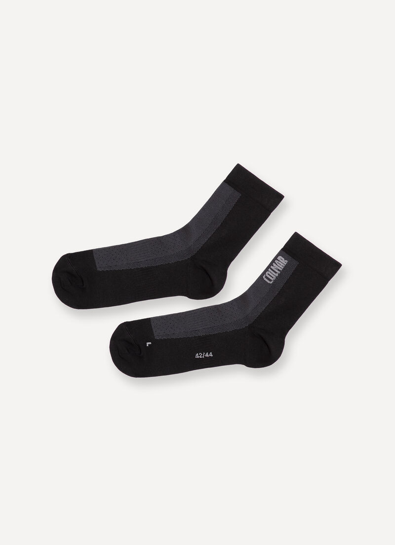 Unisex socks with jacquard logo
