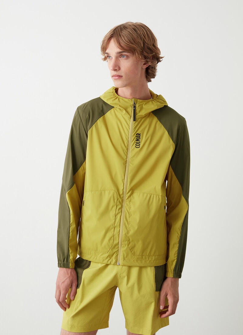 Unlined jacket with hood