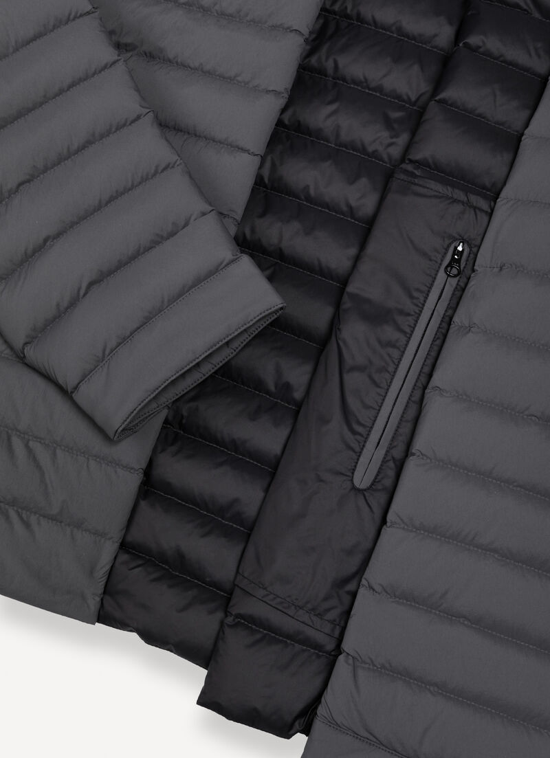 Lightweight down biker jacket