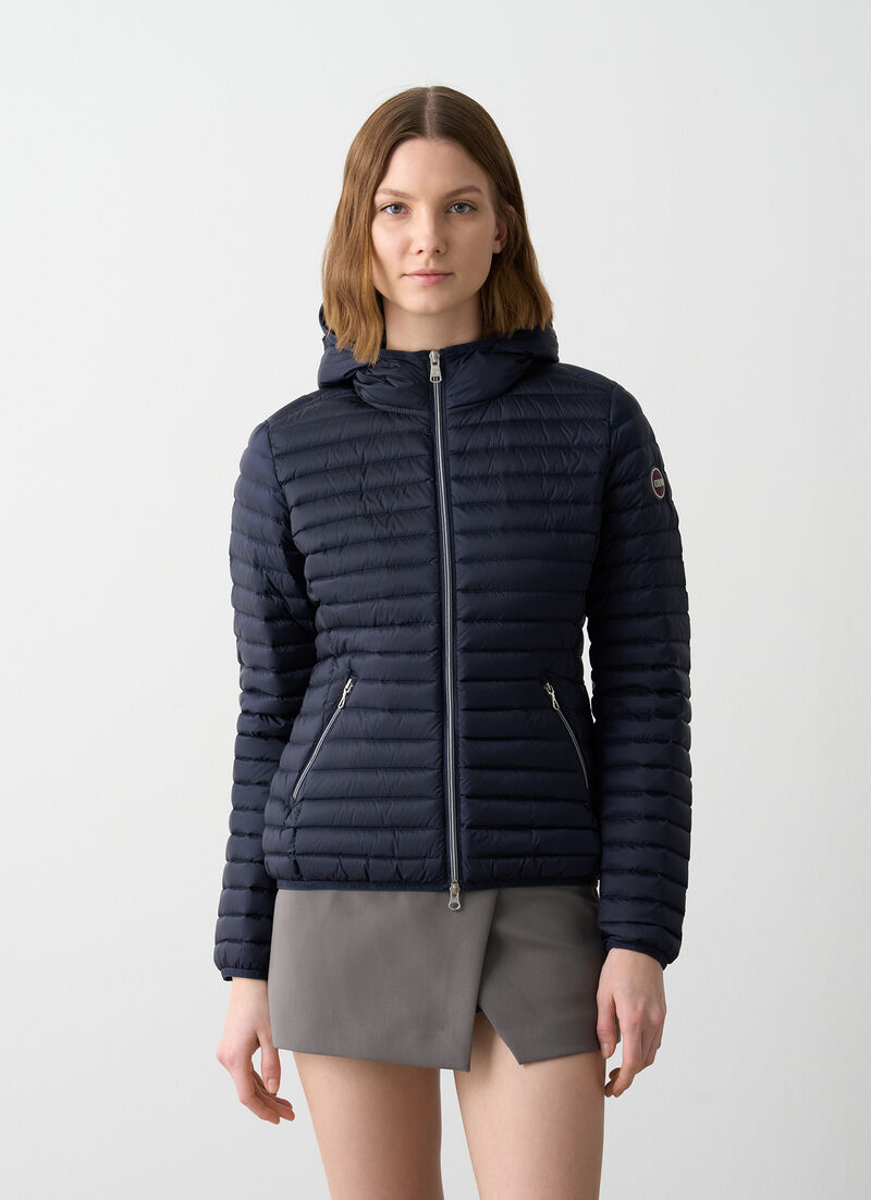 Hooded down jacket