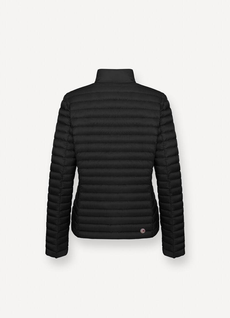 Padded collar down jacket