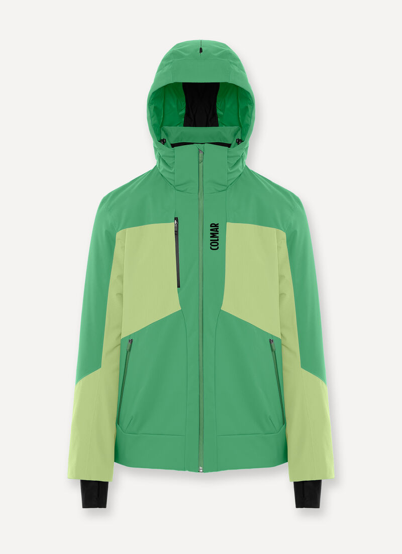 Ski jacket with ventilation zip