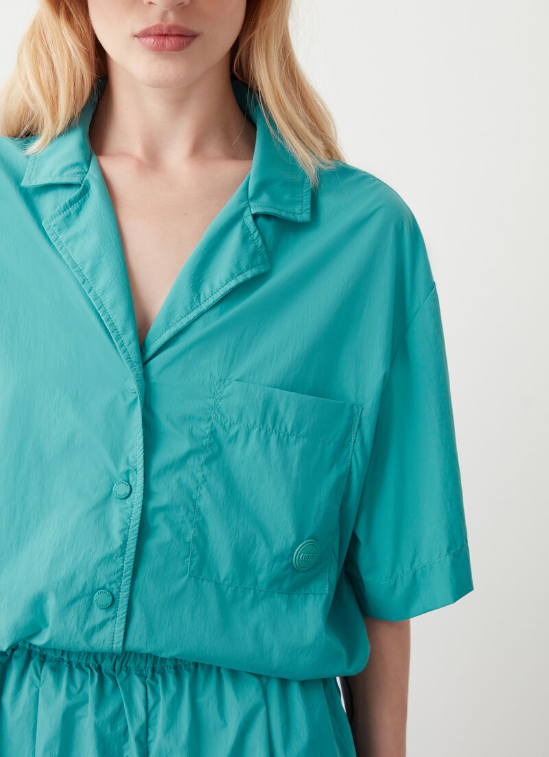 Shirt in water-repellent nylon