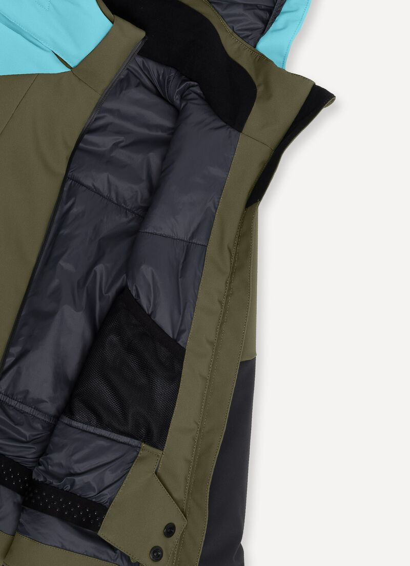 Boys’ colourblock ski jacket