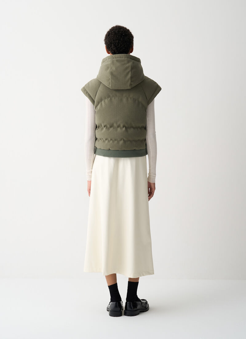 Gilet with chevron design