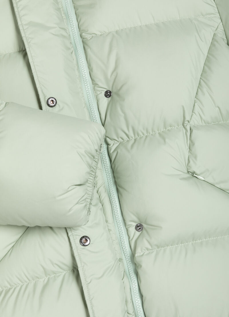 Oversized down jacket with hood