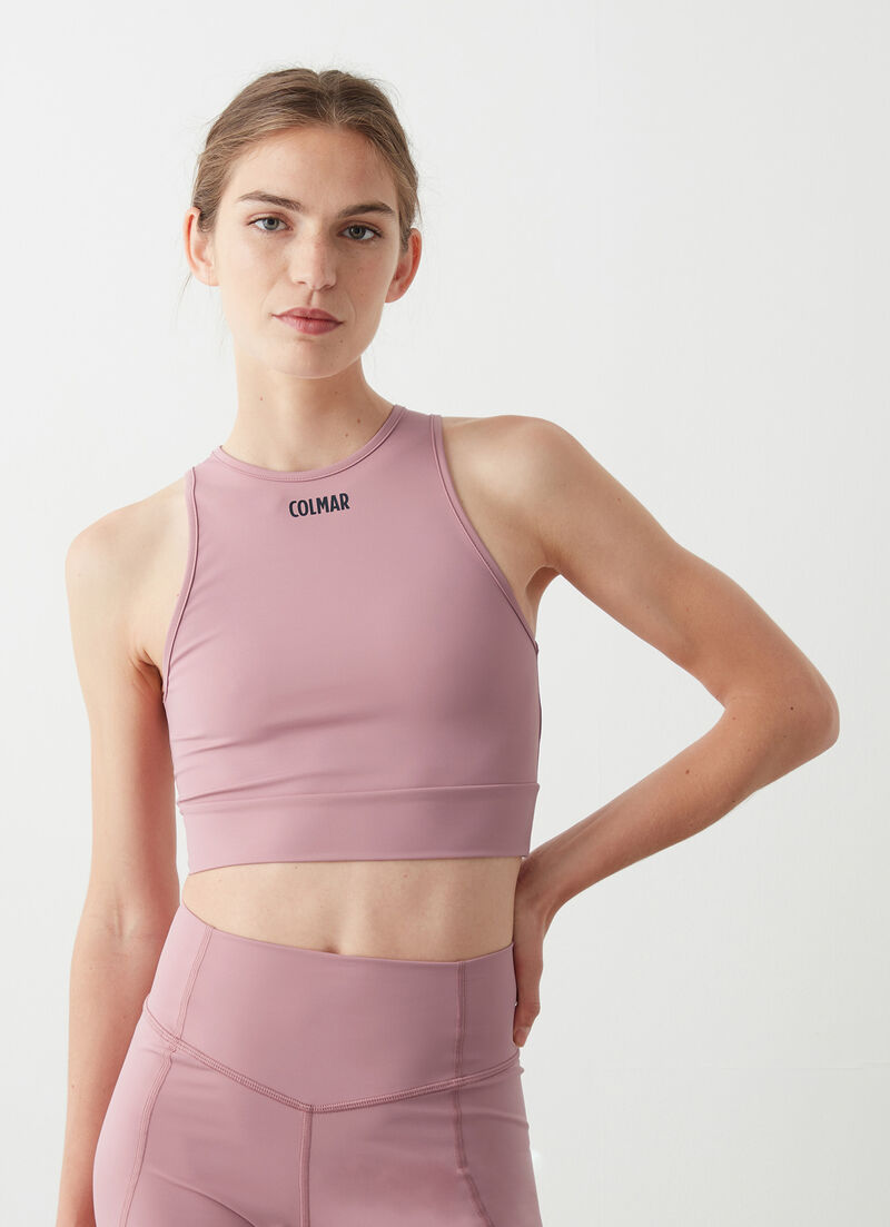 Technical fabric crop top