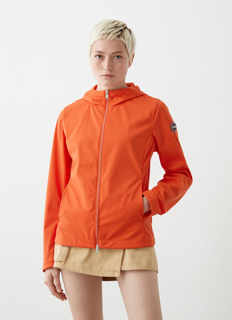 Softshell hooded jacket