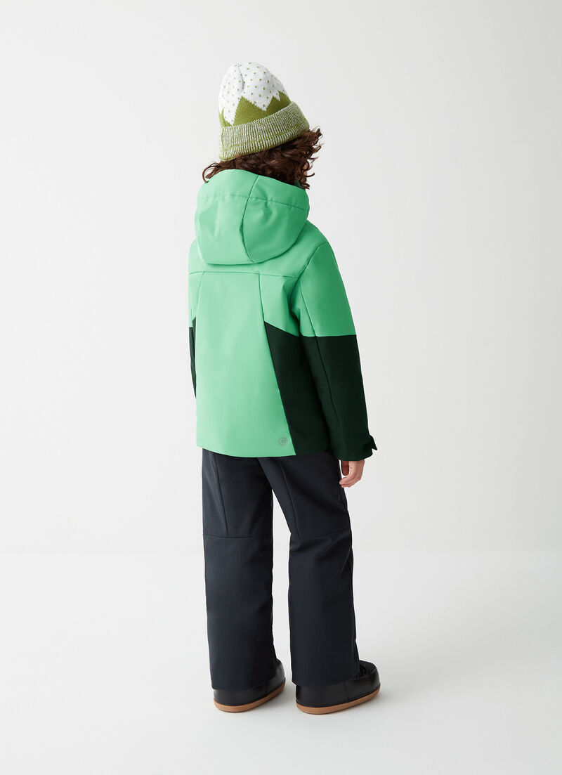 Boys’ colourblock ski jacket