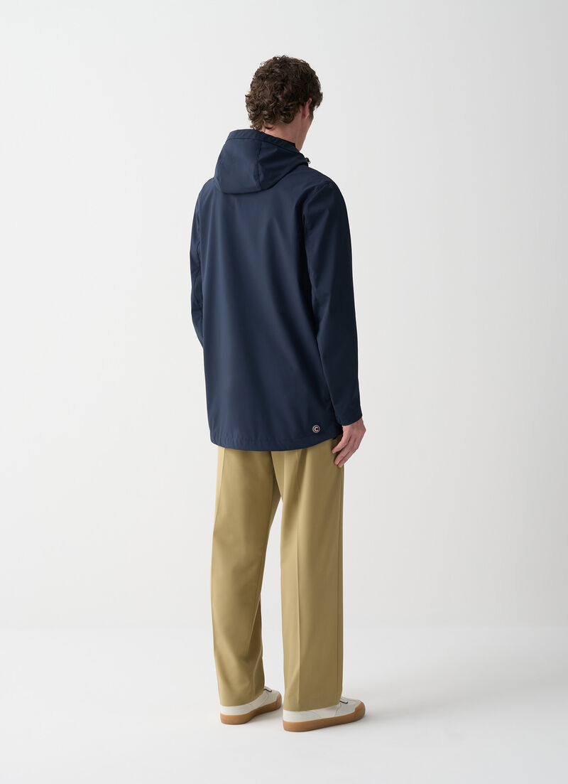 Mid-length softshell jacket