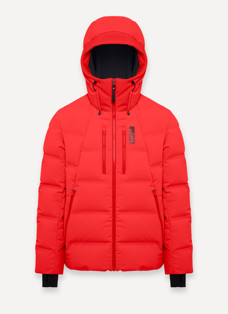 Frost padded ski jacket with seamless neck warmer