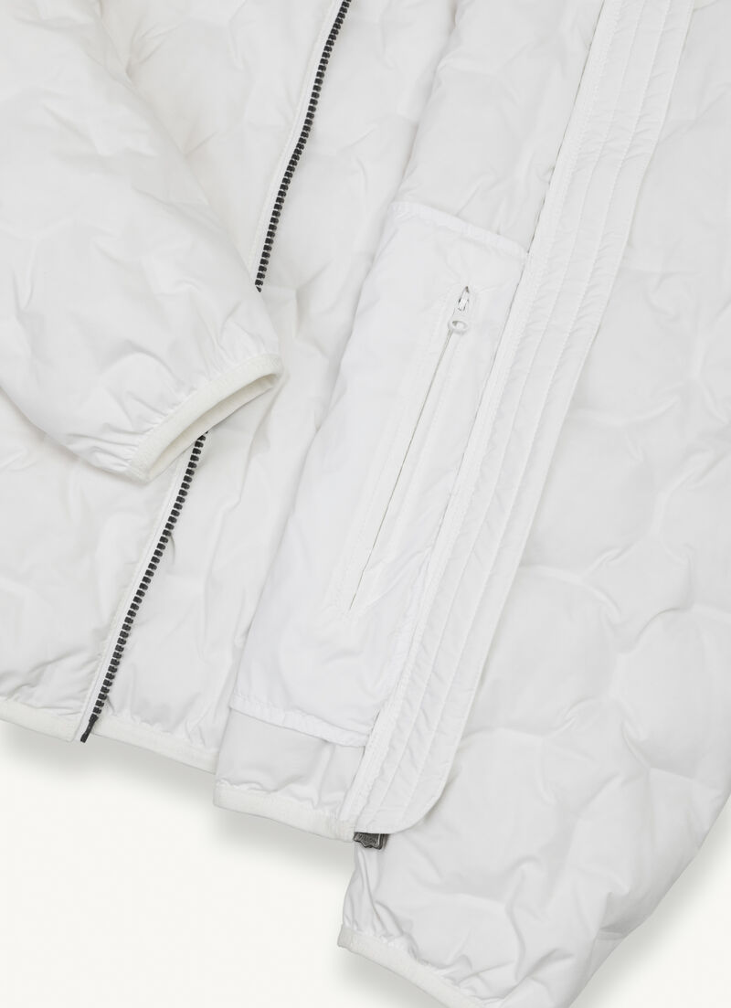 Quilted jacket with padded collar