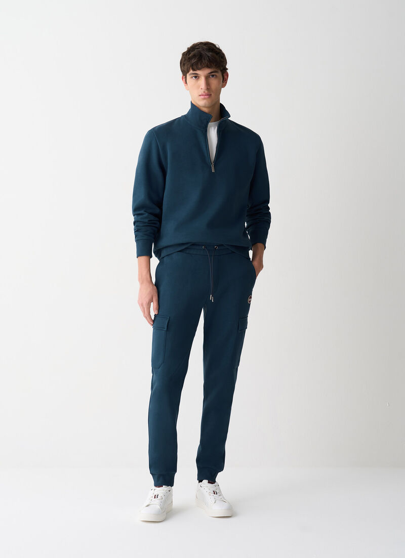 Cargo-style tracksuit bottoms