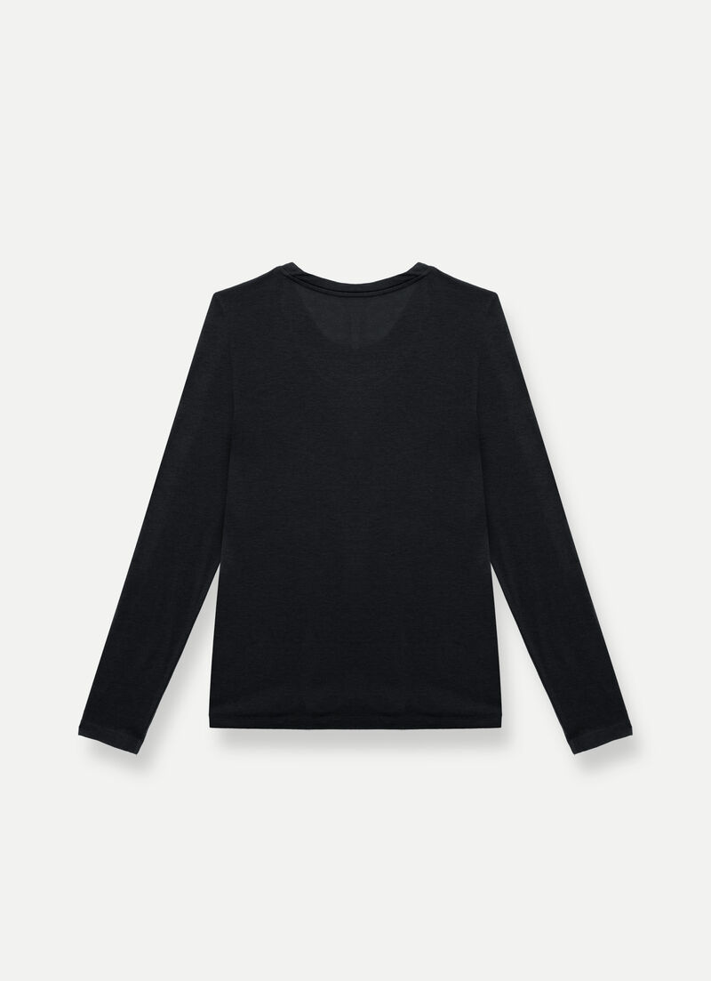 Long-sleeved T-shirt in jersey