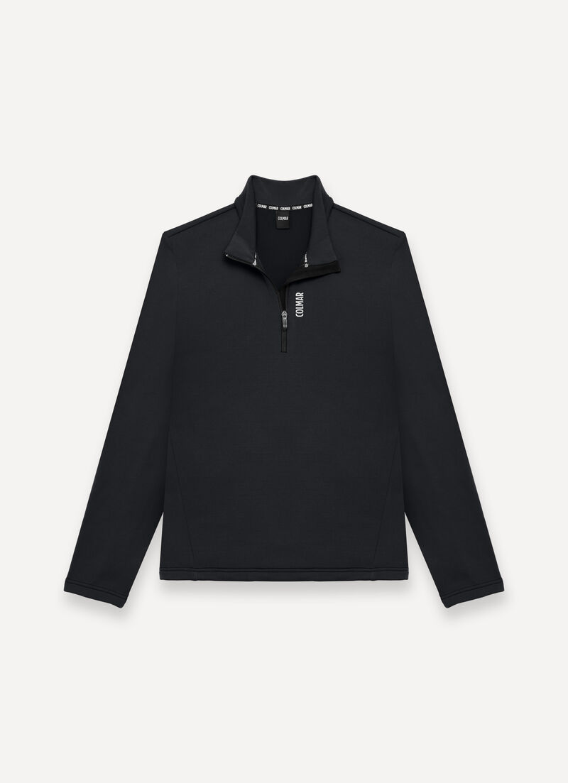 Half-zip stretch ski fleece