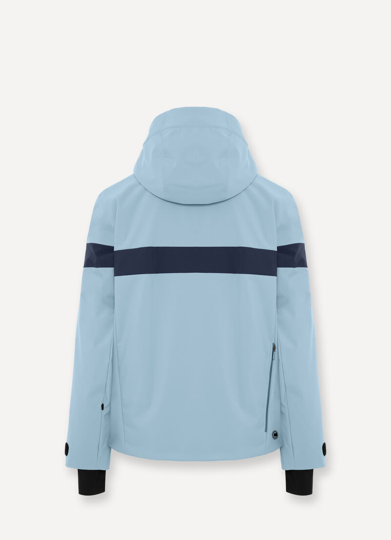 Ski jacket with two-tone insert