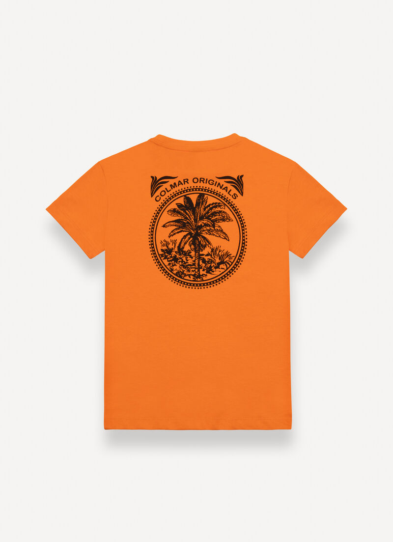 T-shirt with print on the back