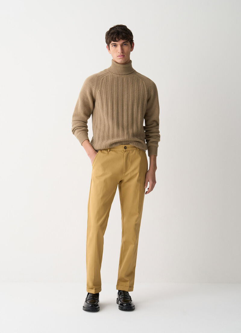 Cotton chino trousers