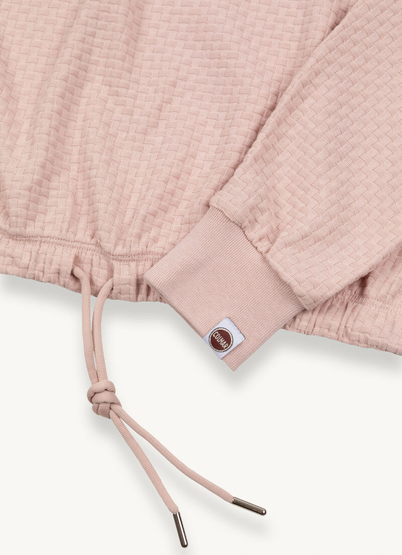 Boat-neck sweatshirt