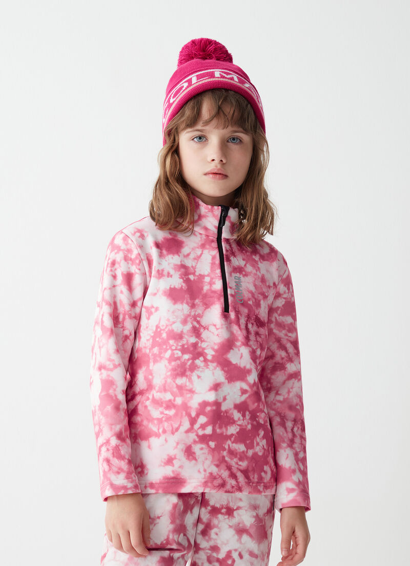 Boys’ unisex tie-dye ski sweatshirt