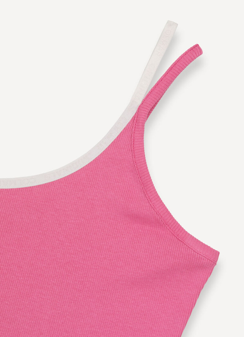 Asymmetrical vest top