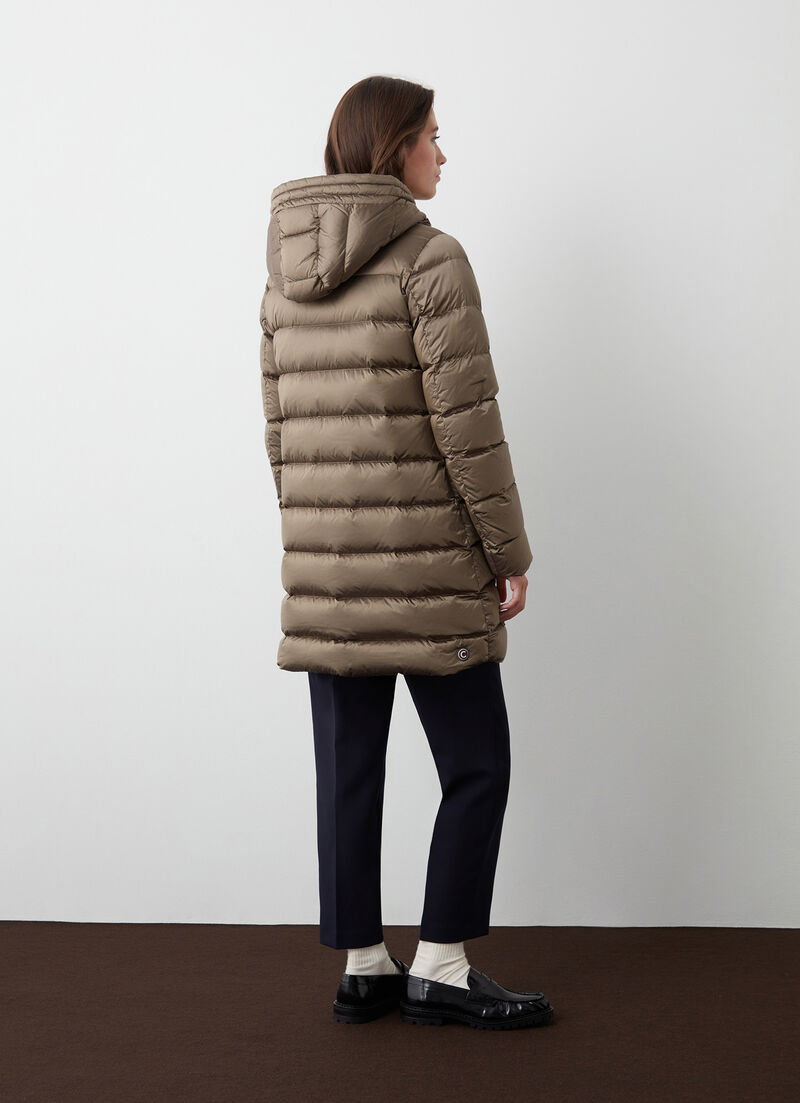 Reversible hooded quilted jacket