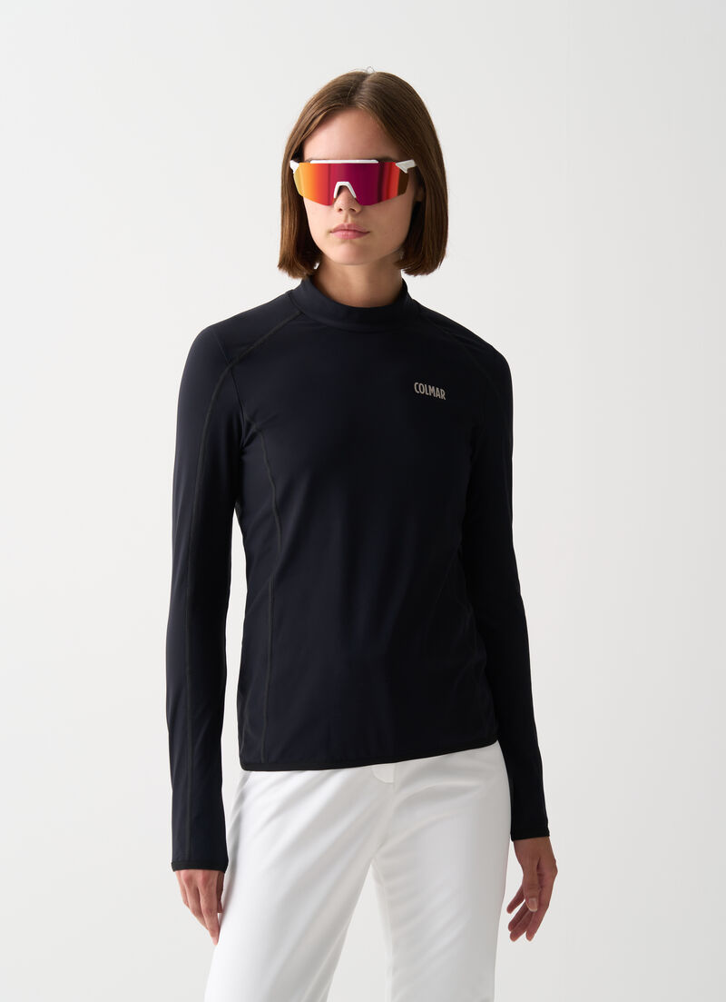 Thermal stretch ski jumper