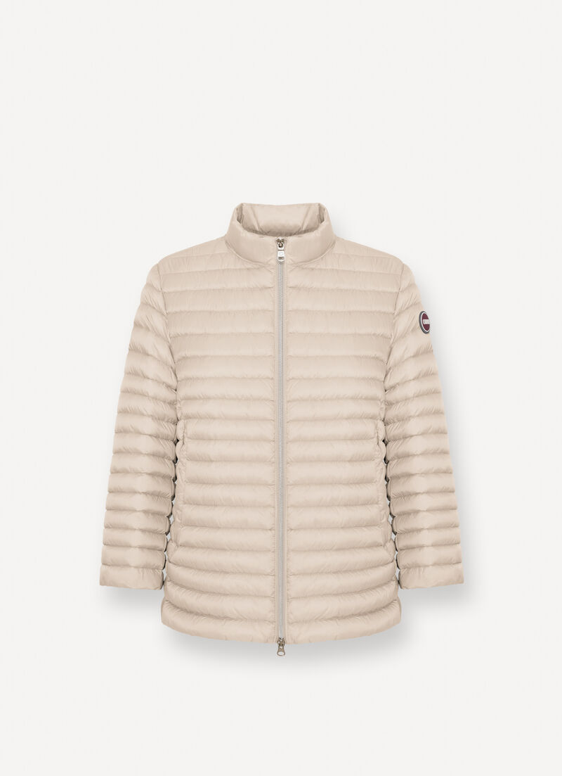 Quilted down-padded cape