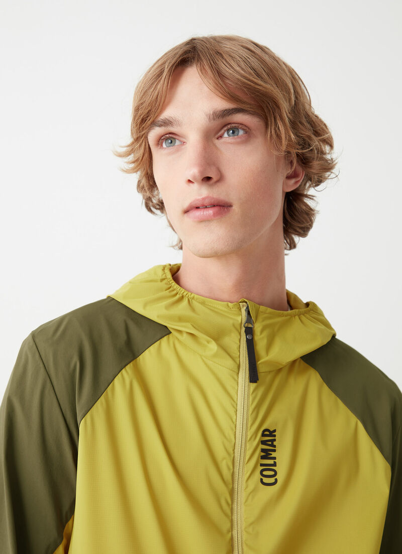 Unlined jacket with hood