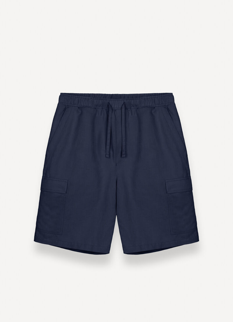 Linen safari shorts