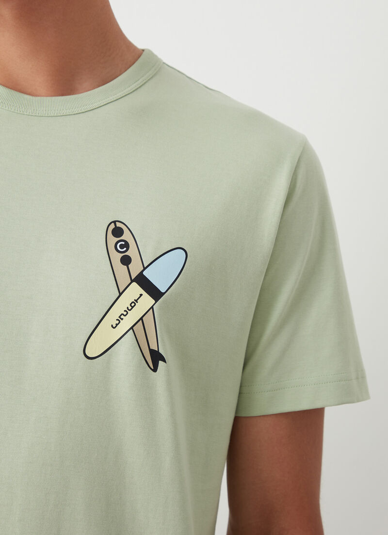 Short-sleeved surf T-shirt